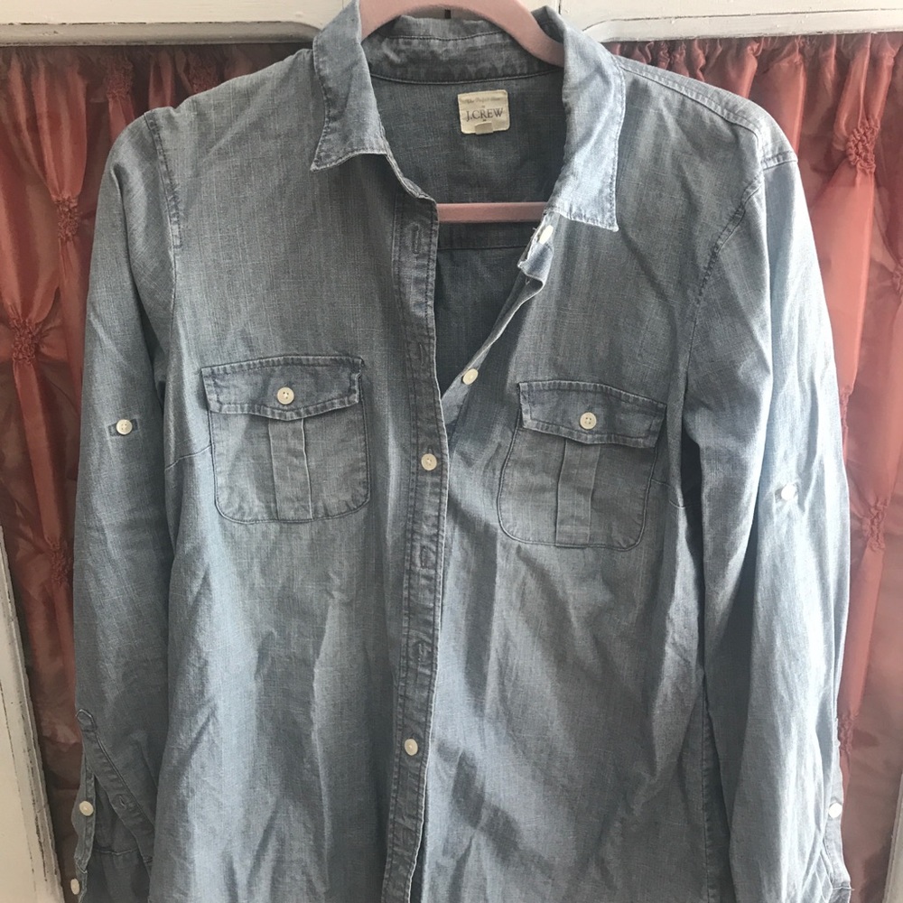 JCrew chambray button down shirt